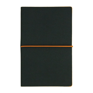 Нотатник А5 міні StarLineLux Принт чорний / Принт помаранчевий