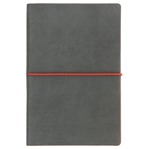 Нотатник А5 міні StarLineLux Принт сірий/Принт червоний