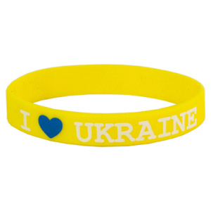 Браслет силіконовий I love Ukraine