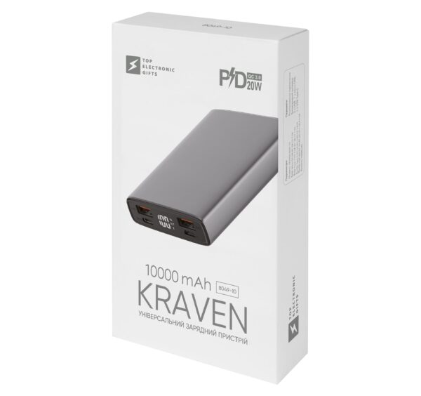 Універсальний зарядний пристрій Kraven 10000 mAh - Зображення 2