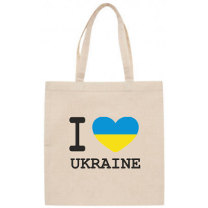 Сумка бавовняна I love Ukraine