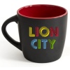 Горнятко Lion city колір чорно-червоний