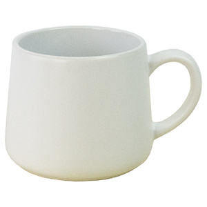 Керамічне горнятко KINGA 330 мл зовні матове біле