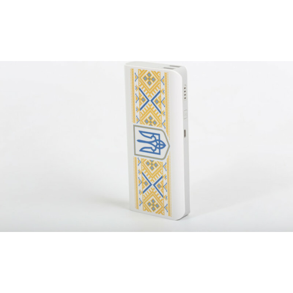 Повербанк Hardy, 11000 mAh, 2 USB з принтом "Герб України"