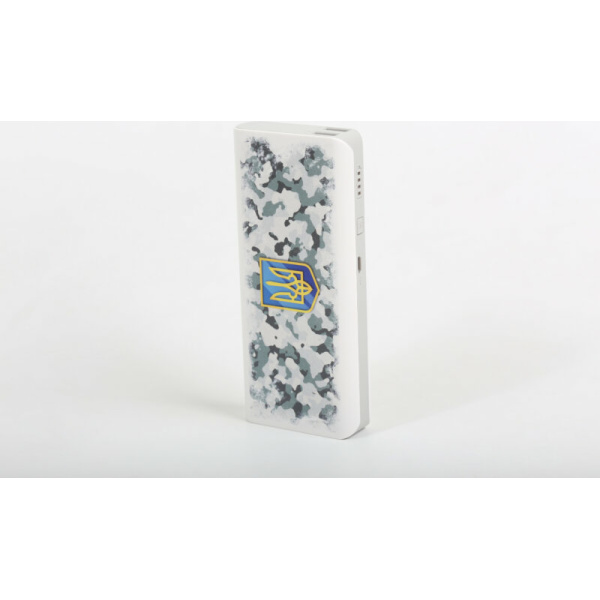 Повербанк Hardy, 11000 mAh, 2 USB з принтом "Герб України"