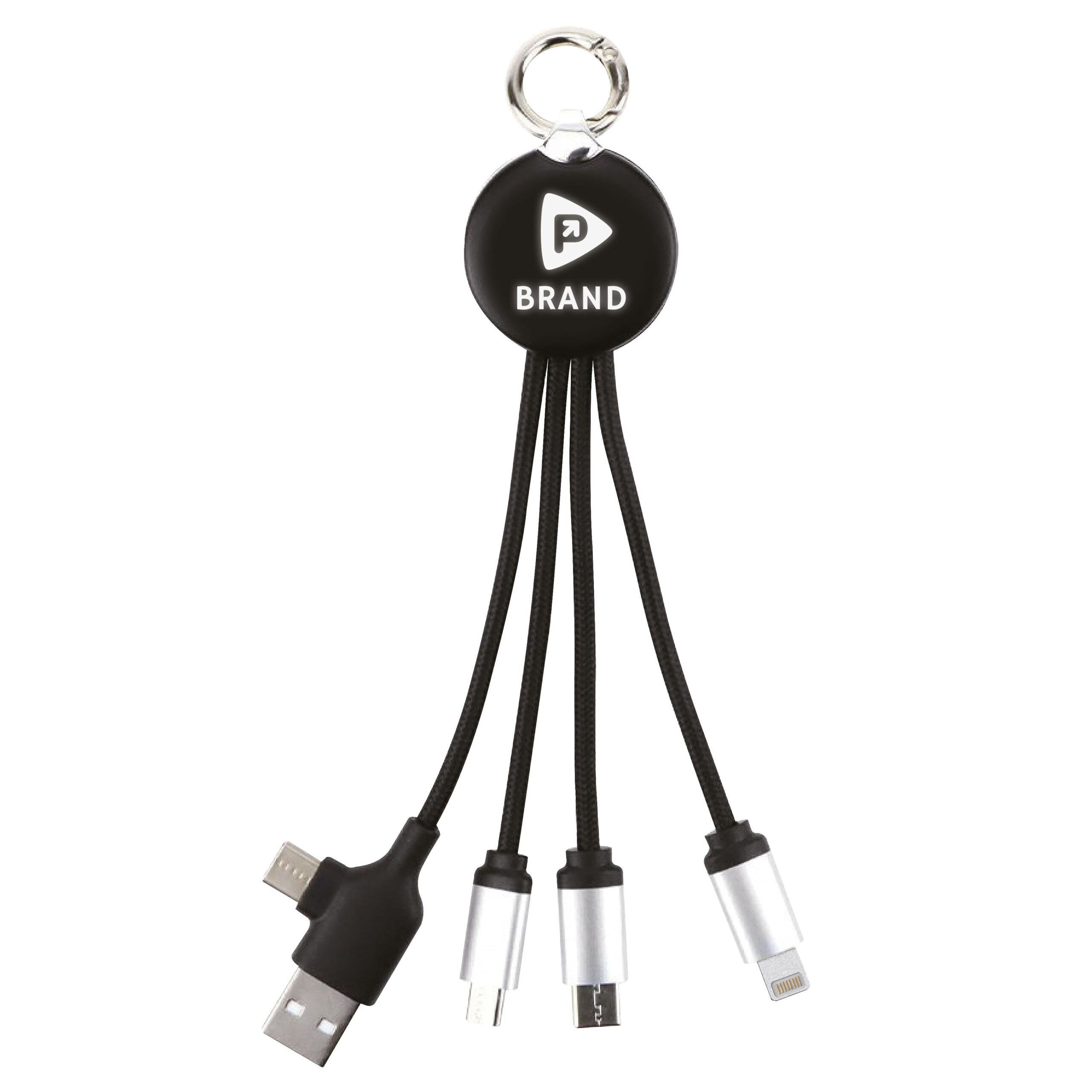 Зарядний кабель 3 в 1 з підсвідкою Orion, ТМ TEG - Зображення 2