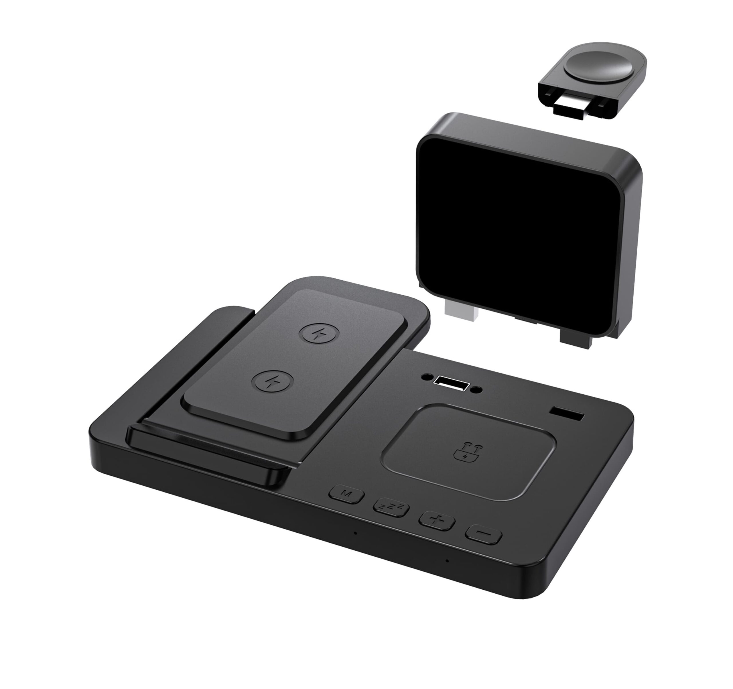 Бездротовий зарядний пристрій з годинником CONVEE - Зображення 2