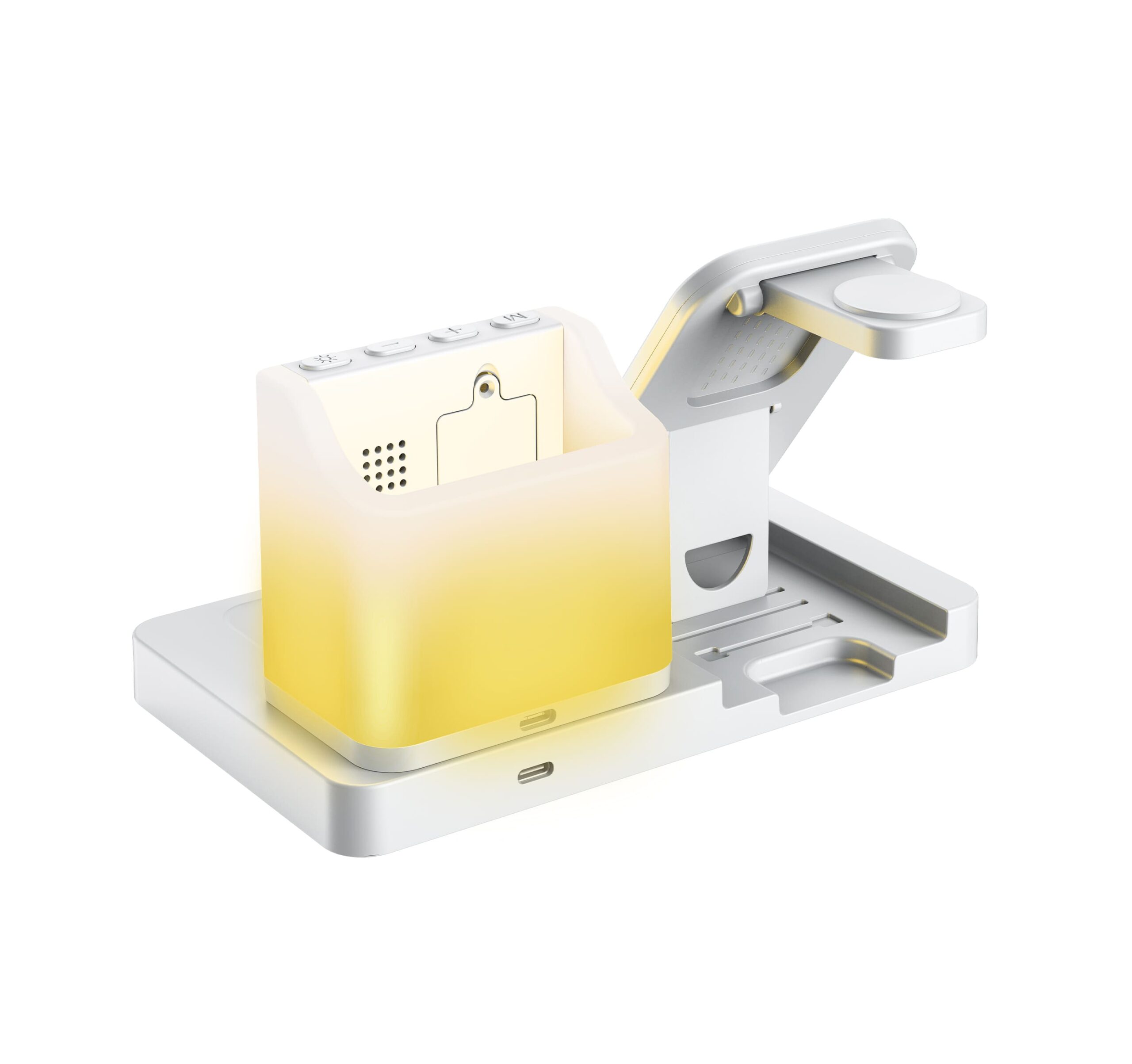 Бездротовий зарядний пристрій з годинником Time Dock - Зображення 3