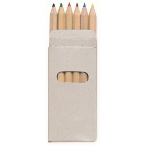 Набір з 6 бежевих олівців ABIGAIL